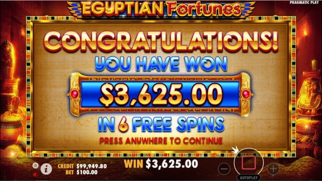 egyptian fortunes 6